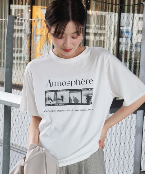le.coeur blanc / ルクールブラン Tシャツ | 【撥水・撥油・防汚】AtmosphereTシャツ | 詳細2