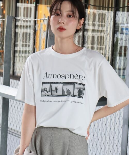 le.coeur blanc / ルクールブラン Tシャツ | 【撥水・撥油・防汚】AtmosphereTシャツ | 詳細3
