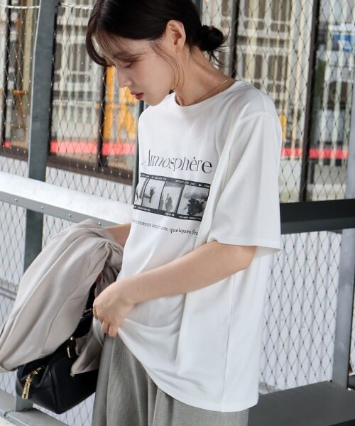 le.coeur blanc / ルクールブラン Tシャツ | 【撥水・撥油・防汚】AtmosphereTシャツ | 詳細4