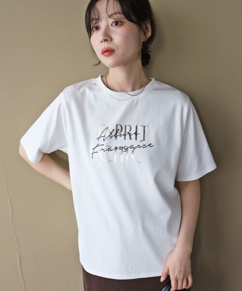 le.coeur blanc / ルクールブラン Tシャツ | 【撥水・撥油・防汚】AllureTシャツ | 詳細3