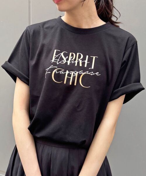 le.coeur blanc / ルクールブラン Tシャツ | 【撥水・撥油・防汚】AllureTシャツ（ブラック）