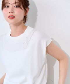 ネック刺繍フレンチプルオーバー