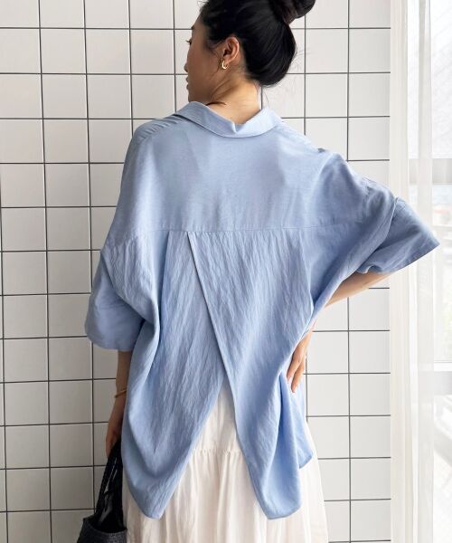 le.coeur blanc / ルクールブラン シャツ・ブラウス | バッククロススキッパーシャツ（サックス）