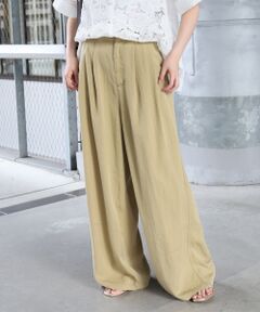 le.coeur blanc / ルクールブラン その他パンツ | バイオウォッシュタックワイドパンツ