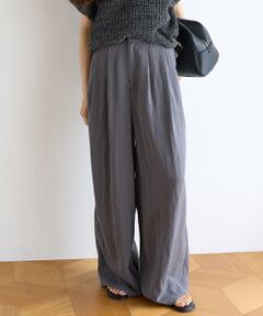 le.coeur blanc / ルクールブラン その他パンツ | バイオウォッシュタックワイドパンツ