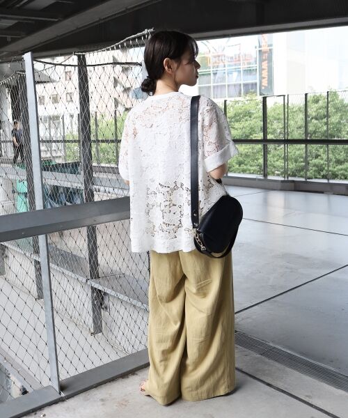 le.coeur blanc / ルクールブラン その他パンツ | バイオウォッシュタックワイドパンツ | 詳細12