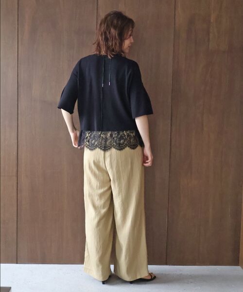 le.coeur blanc / ルクールブラン その他パンツ | バイオウォッシュタックワイドパンツ | 詳細21