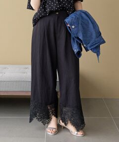 le.coeur blanc / ルクールブラン その他パンツ | 裾レースドッキングパンツ