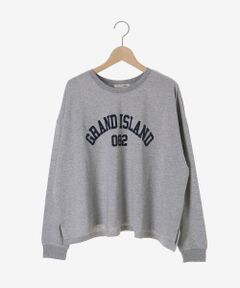 le.coeur blanc / ルクールブラン Tシャツ | 《WEB限定》カレッジロゴオーバーロングTシャツ