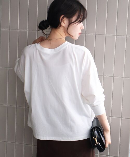 le.coeur blanc / ルクールブラン Tシャツ | 《WEB限定》カレッジロゴオーバーロングTシャツ | 詳細11