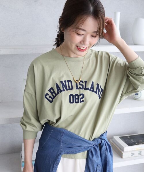 le.coeur blanc / ルクールブラン Tシャツ | 《WEB限定》カレッジロゴオーバーロングTシャツ | 詳細18