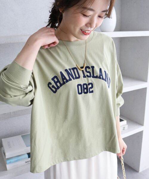 le.coeur blanc / ルクールブラン Tシャツ | 《WEB限定》カレッジロゴオーバーロングTシャツ | 詳細21