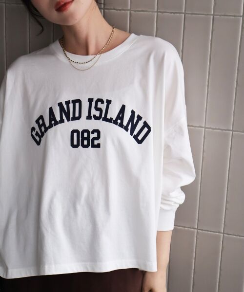le.coeur blanc / ルクールブラン Tシャツ | 《WEB限定》カレッジロゴオーバーロングTシャツ | 詳細6