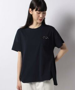 スタッズ飾りＴシャツ