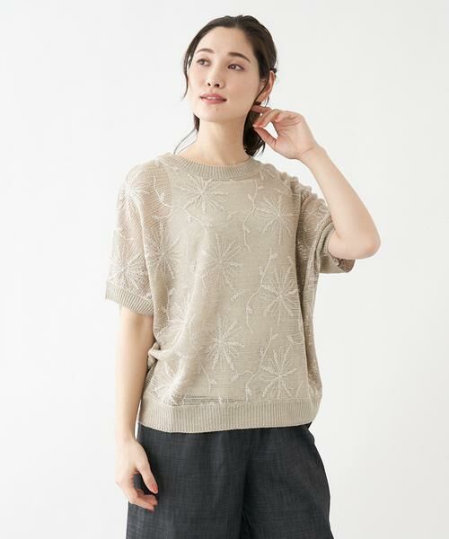 Leilian / レリアン ニット・セーター | フラワー刺繍ニット | 詳細20