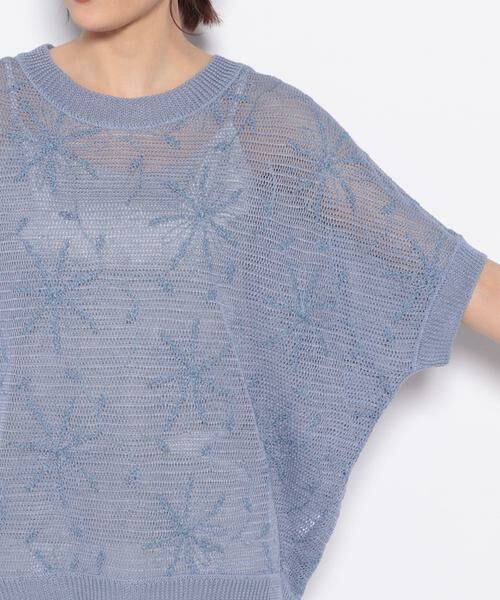 Leilian / レリアン ニット・セーター | フラワー刺繍ニット | 詳細3