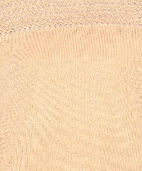 Leilian / レリアン ニット・セーター | 透かし編み切り替えクルーネックニット | 詳細4