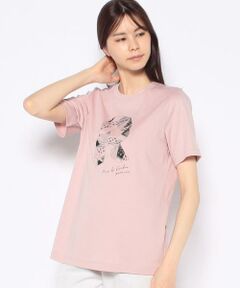 プリントクルーネックTシャツ