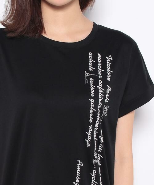 Leilian / レリアン カットソー | ロゴ刺繍クルーネックTシャツ | 詳細15