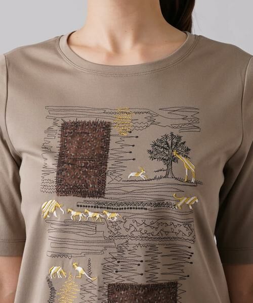 Leilian / レリアン カットソー | 刺繍Tシャツ | 詳細11