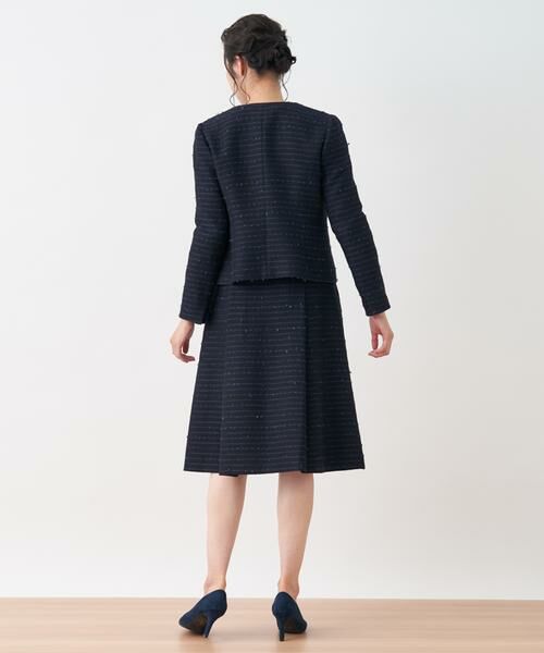 Leilian AGNONA製 絹混 金タグ セットアップ スーツ 15+ 黒ぴちゃぽClothing