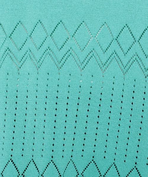 Leilian / レリアン ニット・セーター | 透かし編みクルーネックニットプルオーバー | 詳細4