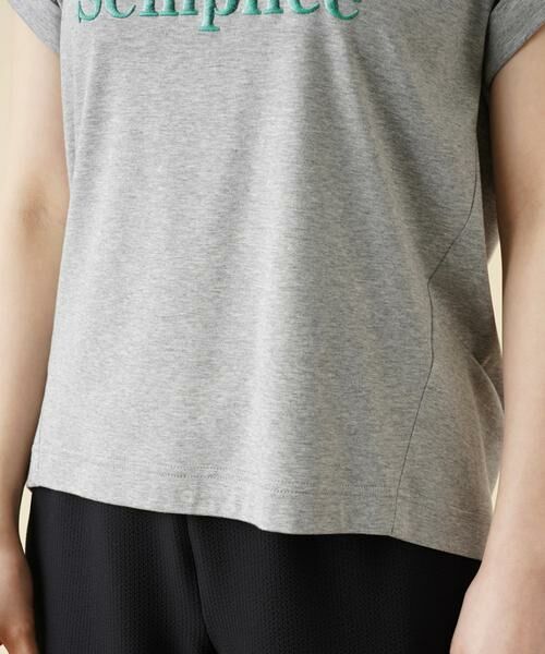 Leilian / レリアン カットソー | ロゴ刺繍半袖Tシャツ | 詳細10