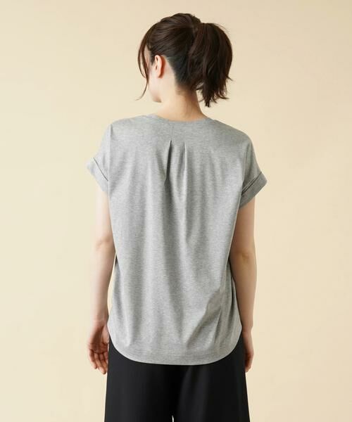 Leilian / レリアン カットソー | ロゴ刺繍半袖Tシャツ | 詳細6