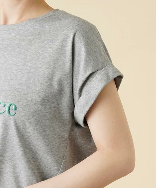 Leilian / レリアン カットソー | ロゴ刺繍半袖Tシャツ | 詳細9