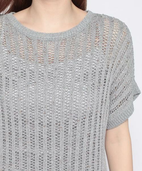 Leilian / レリアン ニット・セーター | 透かし編みフレンチスリーブニット | 詳細17