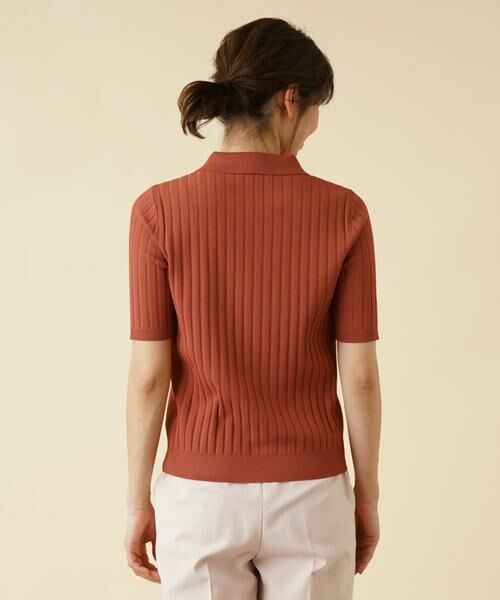 Leilian / レリアン ニット・セーター | ワイドリブニットポロシャツ | 詳細10