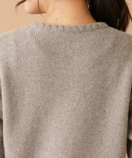 Leilian / レリアン ニット・セーター | フラワー刺繍クルーネックニット | 詳細12