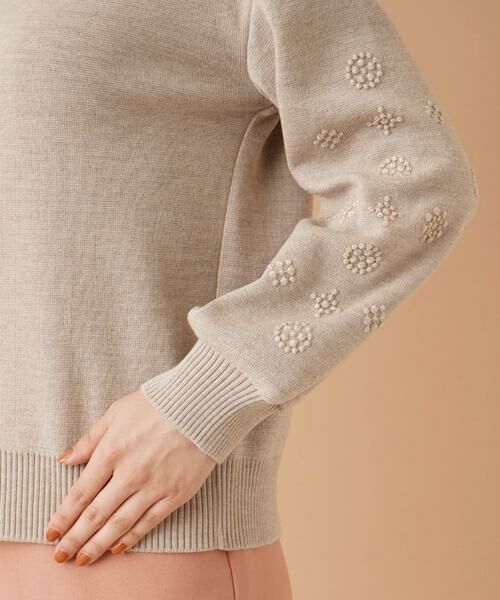 Leilian / レリアン ニット・セーター | 袖刺繍ハイネックニット | 詳細17