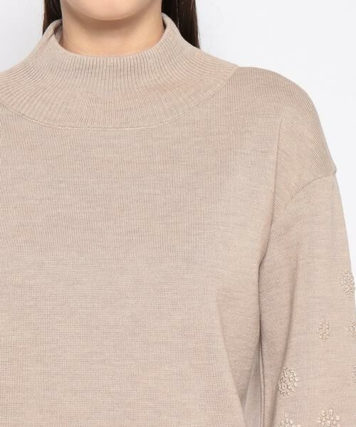 Leilian / レリアン ニット・セーター | 袖刺繍ハイネックニット | 詳細3
