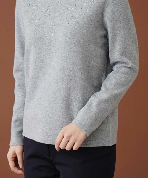 Leilian / レリアン ニット・セーター | ビジューデコレーションセーター | 詳細10