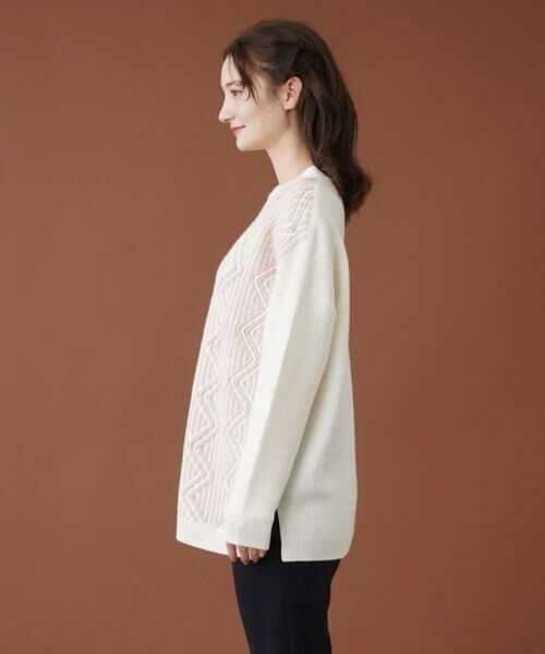 Leilian / レリアン ニット・セーター | フロント柄編みセーター | 詳細10