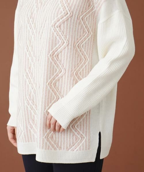 Leilian / レリアン ニット・セーター | フロント柄編みセーター | 詳細14