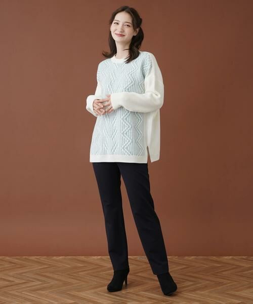 Leilian / レリアン ニット・セーター | フロント柄編みセーター | 詳細18