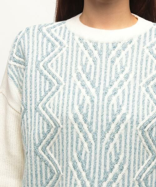 Leilian / レリアン ニット・セーター | フロント柄編みセーター | 詳細3