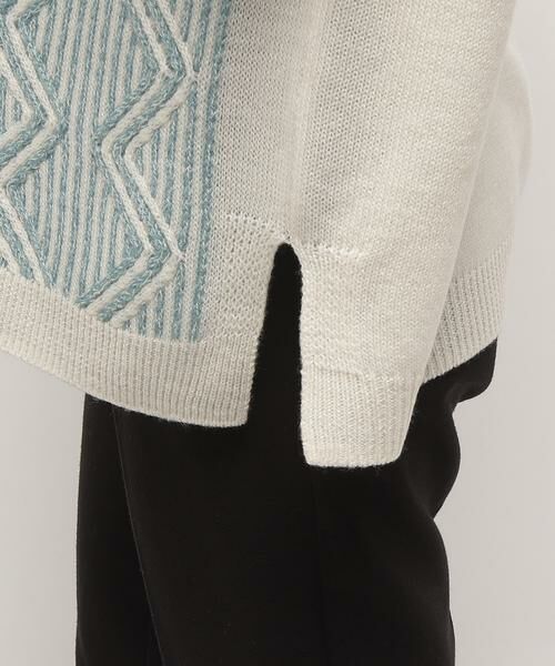 Leilian / レリアン ニット・セーター | フロント柄編みセーター | 詳細4