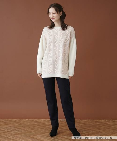 Leilian / レリアン ニット・セーター | フロント柄編みセーター | 詳細6