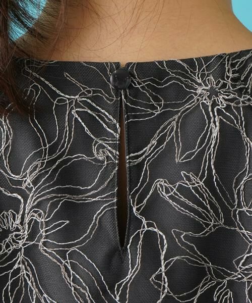 Leilian / レリアン シャツ・ブラウス | フラワー刺繍半袖プルオーバーブラウス | 詳細14
