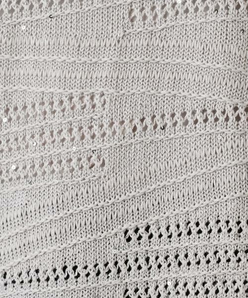 Leilian / レリアン ニット・セーター | 透かし編み柄半袖ニットプルオーバー | 詳細22