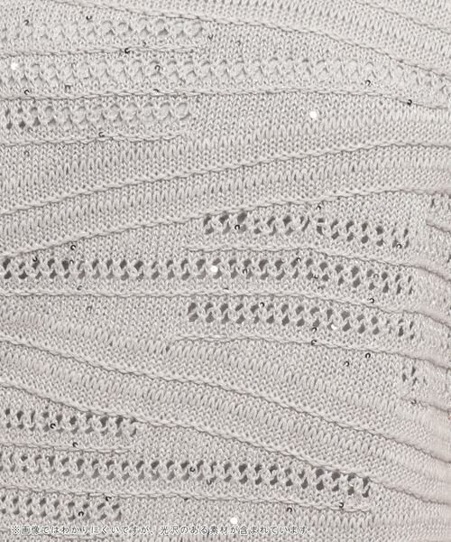 Leilian / レリアン ニット・セーター | 透かし編み柄半袖ニットプルオーバー | 詳細24