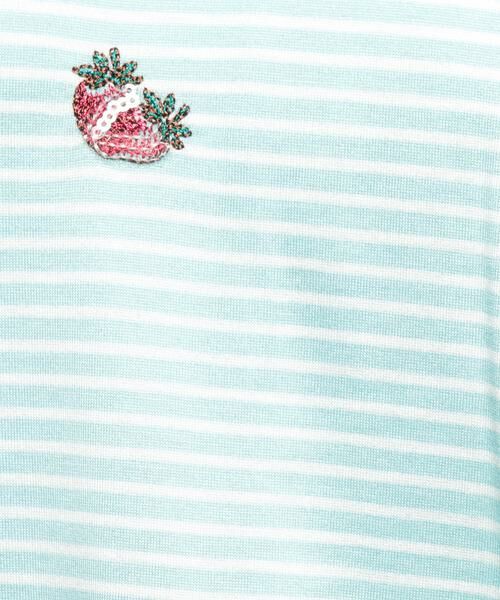 Leilian / レリアン カットソー | フルーツ刺繍ボーダーTシャツ | 詳細30
