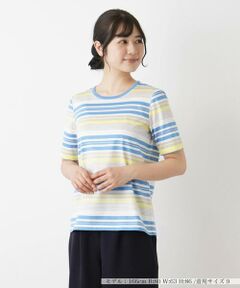 マルチボーダー半袖Tシャツ