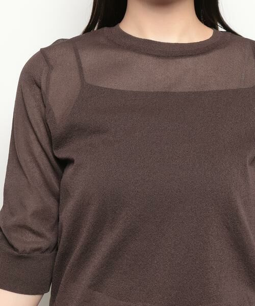 Leilian / レリアン ニット・セーター | 洗える7分袖ニットプルオーバー | 詳細3