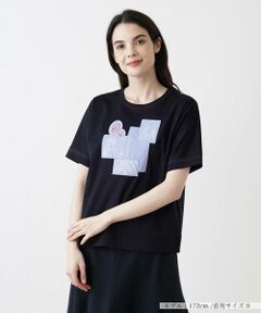 刺繍モチーフ半袖Tシャツ