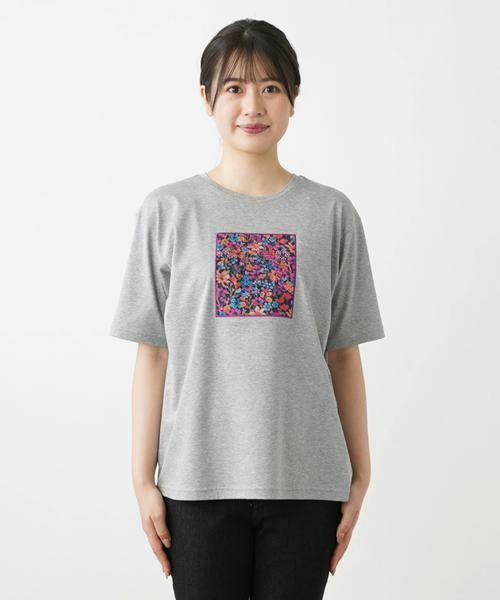 Leilian / レリアン カットソー | フラワーモチーフＴシャツ | 詳細12