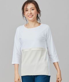 Leilian / レリアン ニット・セーター | バイカラー切替トップス【LE TRICOT PERUGIA】